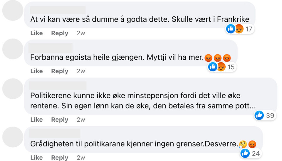 Mange lar seg hisse opp over den nye millionlønnen til stortingsrepresentantene.