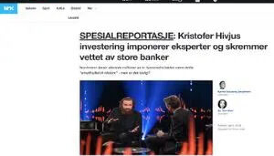 Falsk NRK-artikkel om Kristofer Hivju