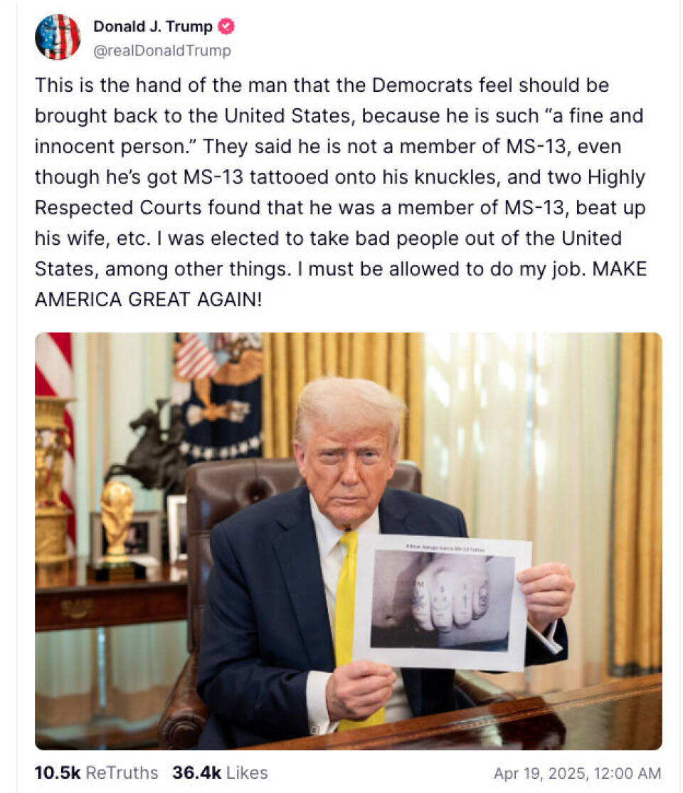 Slik ble fire tatoveringer Trump-politikk