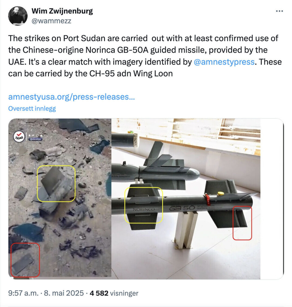 Droner og utenlandske våpen driver krigen i Sudan