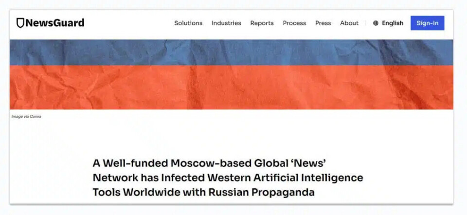 Russiske propagandasider infiltrerer nordiske KI-chatboter