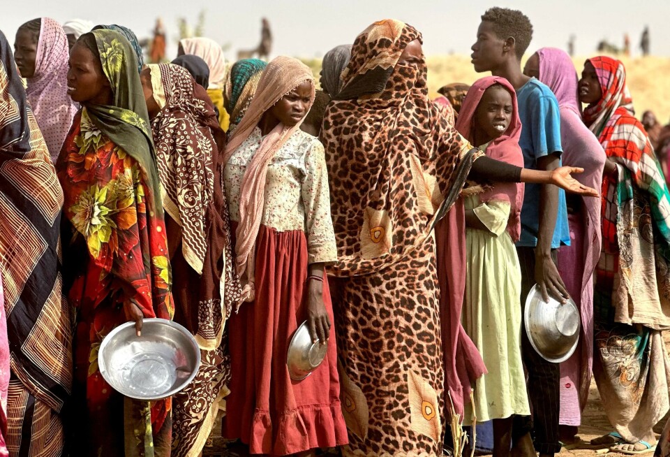 Sudanske flyktninger i Tawila i Darfur, etter å ha flyktet fra RSF-angrep mot Zamzam.