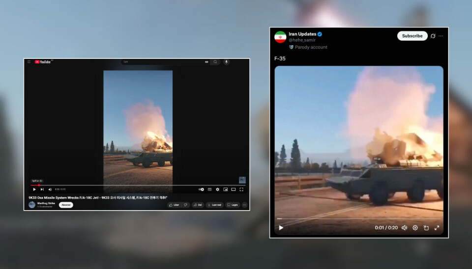 Ved å sammenligne Youtube-videoen med videoen på X, kan vi slå fast at det er den samme.