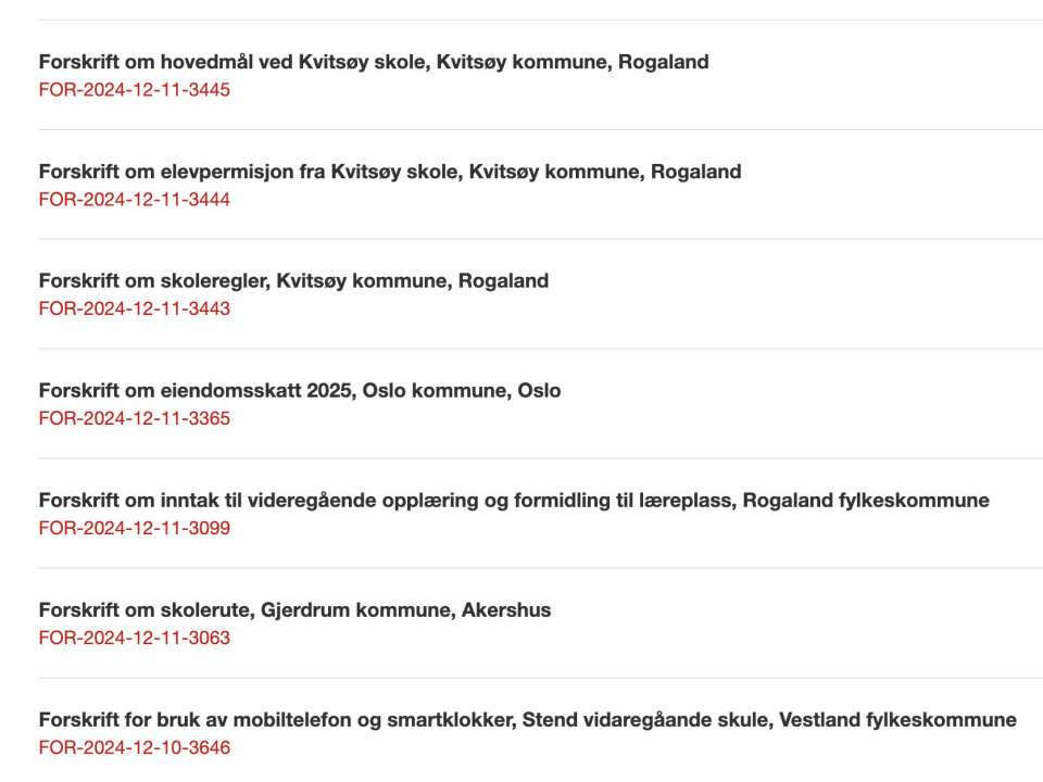 Skoleforskriftene regulerer både bruk av hovedmål og smartklokker.