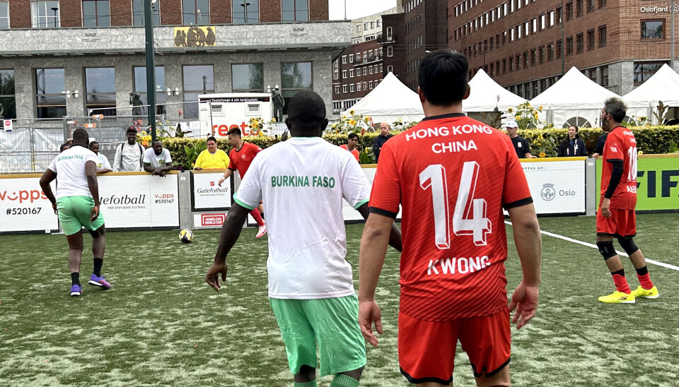 Burkina Faso mot Hong Kong i VM i gatefotball i Oslo Burkina Faso mot Hong Kong i VM i gatefotball i Oslo