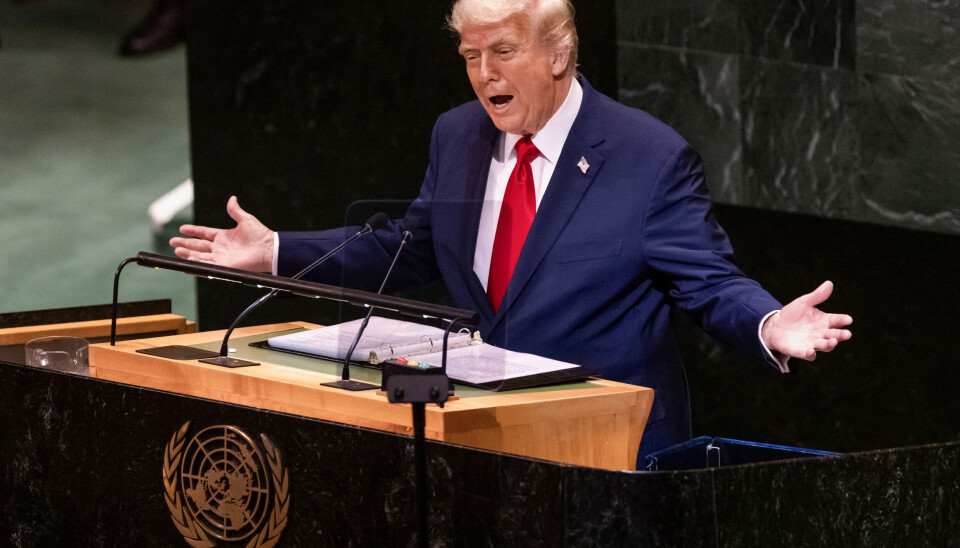 Trump advarte mot for mye innvandring til Europa da han 23. september talte til FNs generalforsamling.